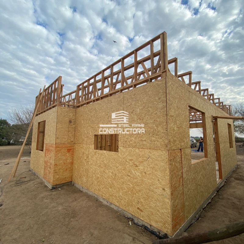 woodframe steel frame